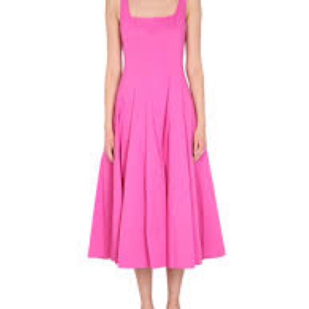 STAUD WELLS COTTON POPLIN DRESS - Picture 6 of 7